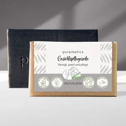 Actieve houtskool gezichtszeep