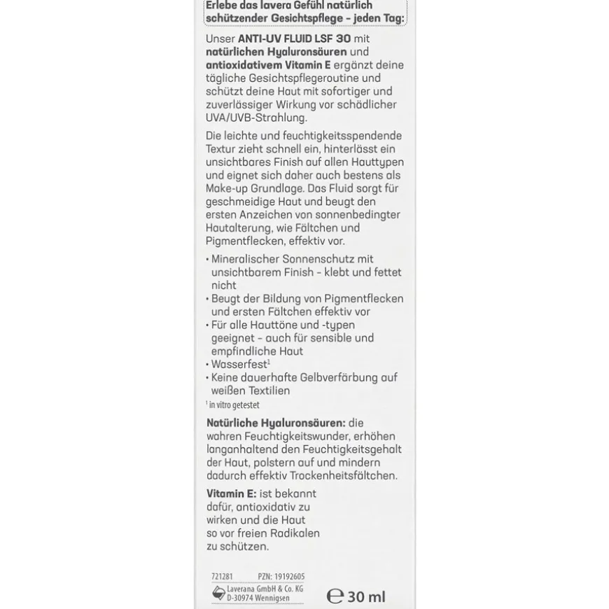 Anti-UV-vloeistof SPF 30