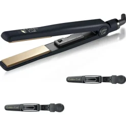 De gouden straightener met titanium platen