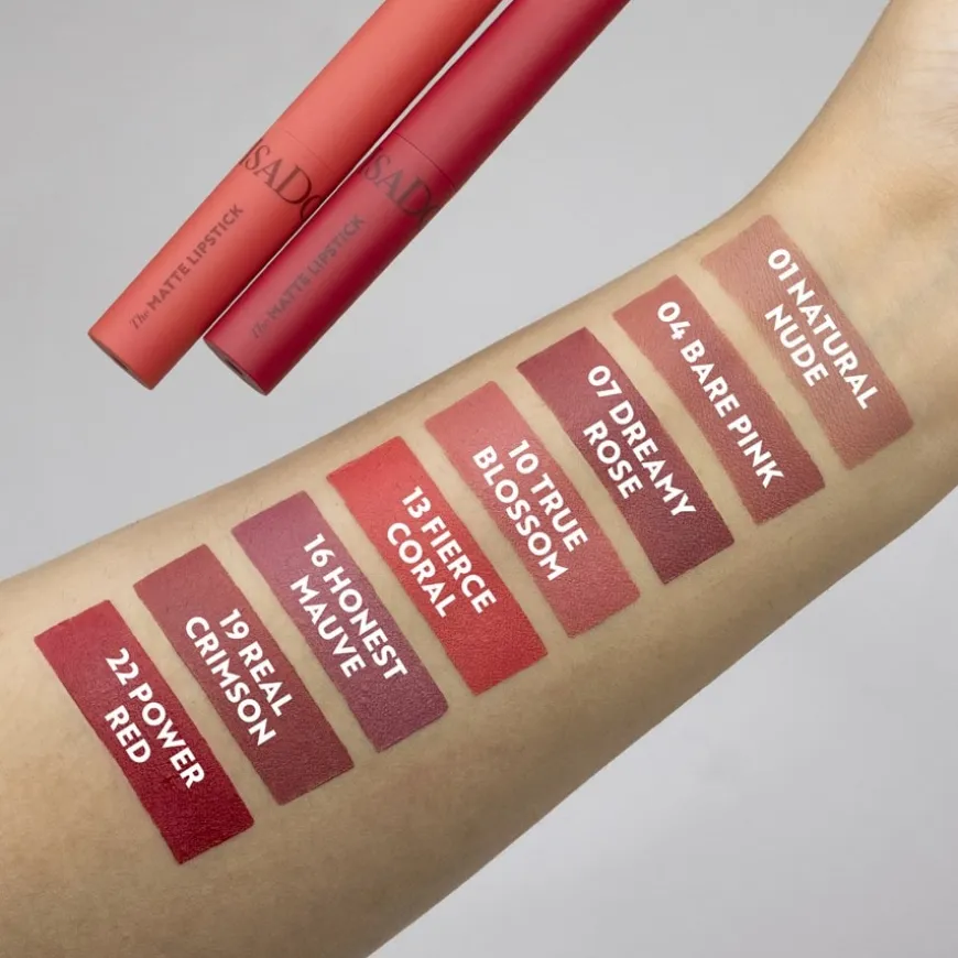 De matte lippenstift