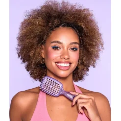 Detangling Hair Brush Mini Glitter - Amethyst