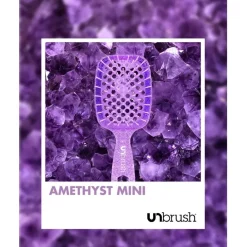Detangling Hair Brush Mini Glitter - Amethyst