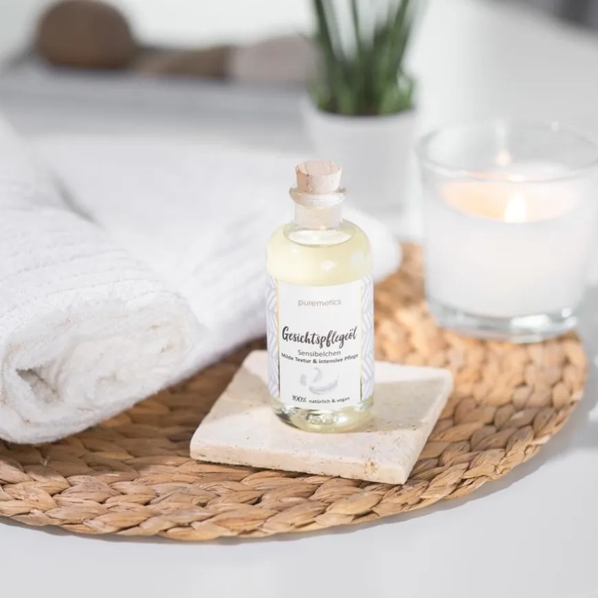 Gevoelige gezichtsolie