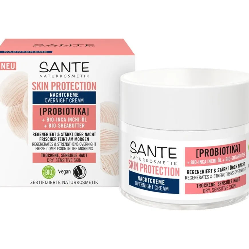 Huidbeschermende Nachtcrème met Probiotica, Biologische Inca Inchi Olie & Biologische Shea Butter