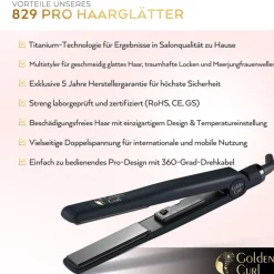 Il Nero Titanium Platen Stijltang