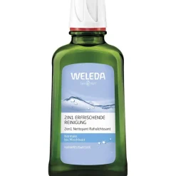 2in1 Verfrissende reiniging, Verwijdert vuil en make-up van de huid, verfijnt de teint