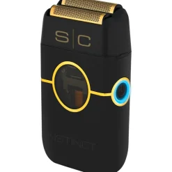 Instinct Metal Shaver Black, Professional Double Foil Shaver with IN2 Vector Motor