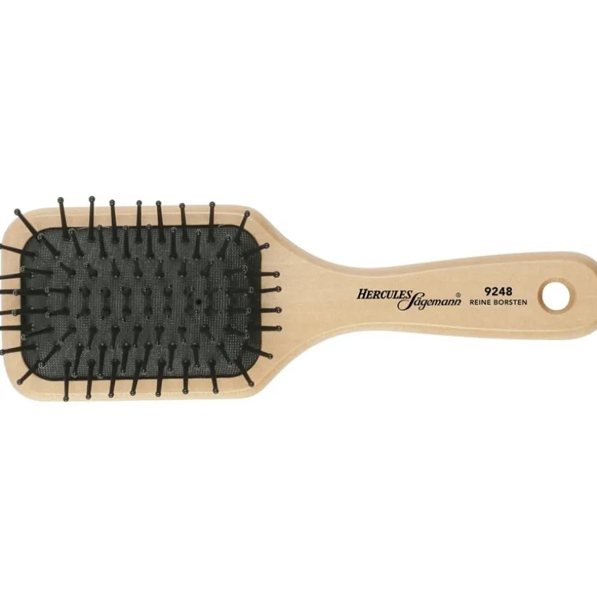 Lichtgekleurde houten borstel voor ontklitten model 9248