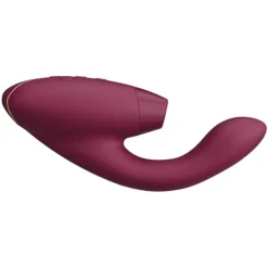 Luxe dubbele stimulator met Pleasure Air-technologie voor de clitoris en vibratie voor de G-Spot, Boradeaux