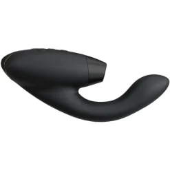 Luxe dubbele stimulator met Pleasure Air-technologie voor de clitoris en vibratie voor de G-Spot, Zwart