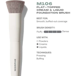 M106 Flat-Topped Cream & Liquid Foundation Brush