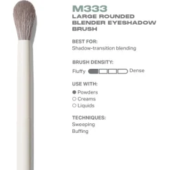 M333 Large Rounded Blender Eyeshadow Brush