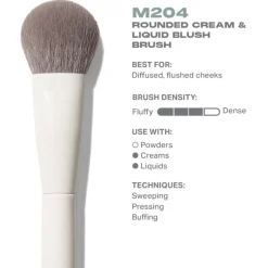 M204 Rounded Cream & Liquid Blush Brush