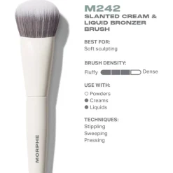 M242 Slanted Cream & Liquid Bronzer Brush