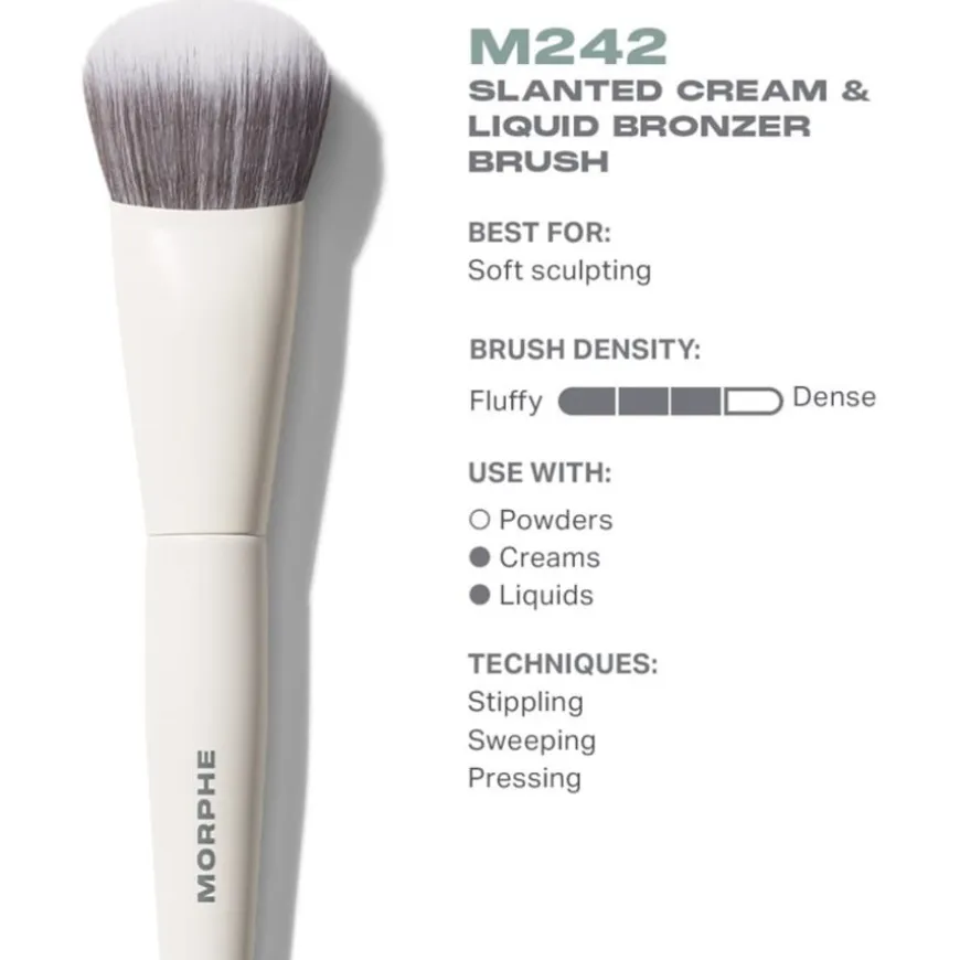 M242 Slanted Cream & Liquid Bronzer Brush