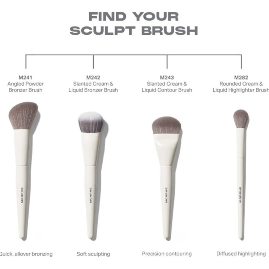 M242 Slanted Cream & Liquid Bronzer Brush