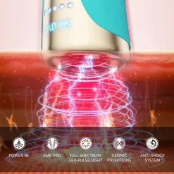 Met EMS, RF en LED-lichttherapie, Topaz