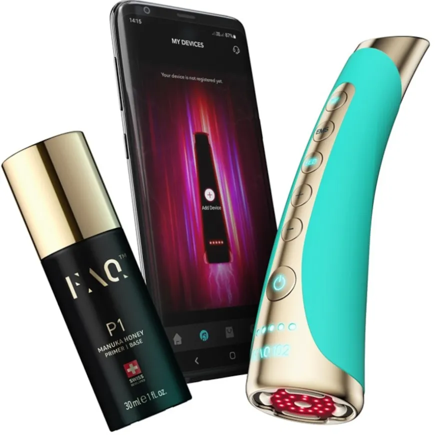 Met EMS, RF en LED-lichttherapie, Topaz