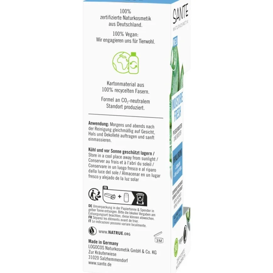 Moisture Fresh care booster met hyaluronzuur, squalaan & organische aloë vera