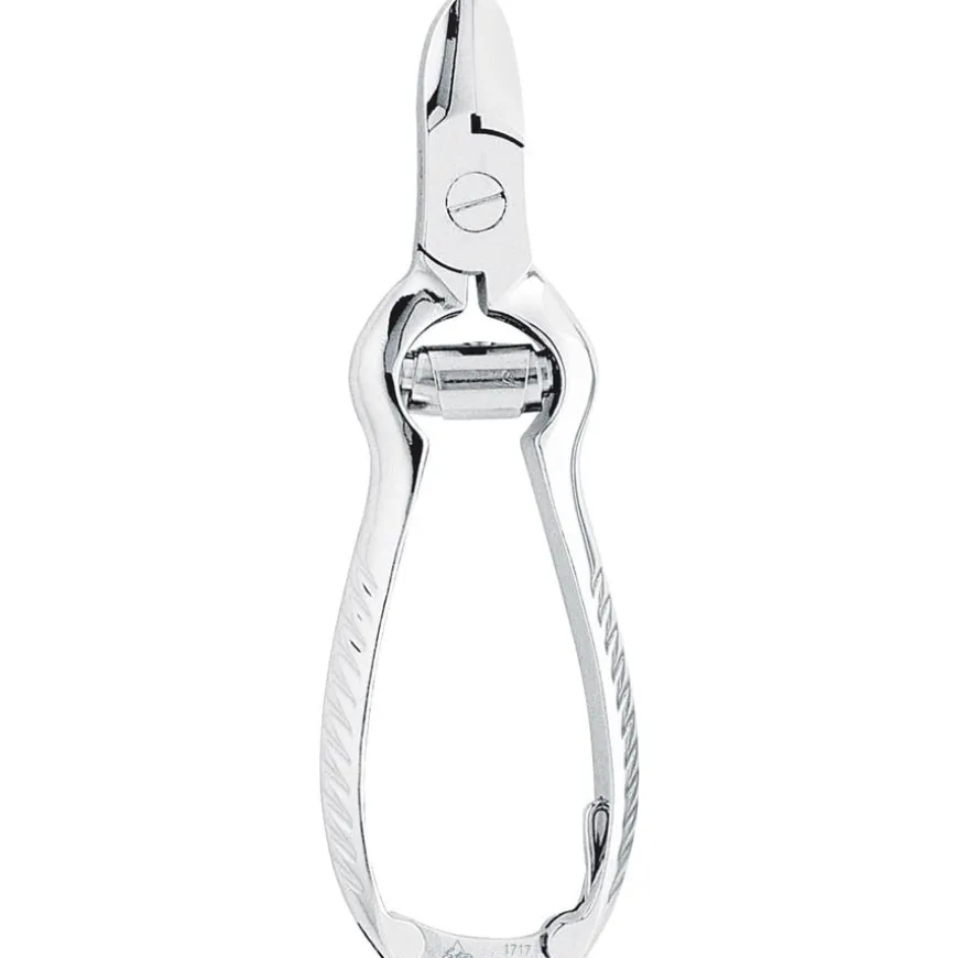 Nagelknippers met steelvergrendeling, vernikkeld