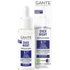 Overnight Revitaliser Serum met organische olijf, hyaluronzuur & organische aloë vera