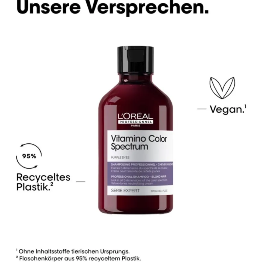 Paarse kleurstoffen shampoo