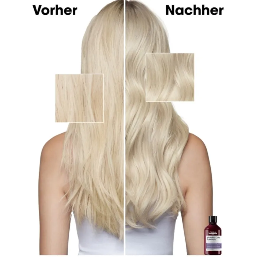 Paarse kleurstoffen shampoo