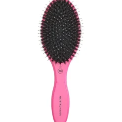 Peddelborstel 16-rijig, roze, Met wildzwijn/nylon borstelharen