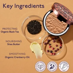 Thee om te bruinen zonnepoeder