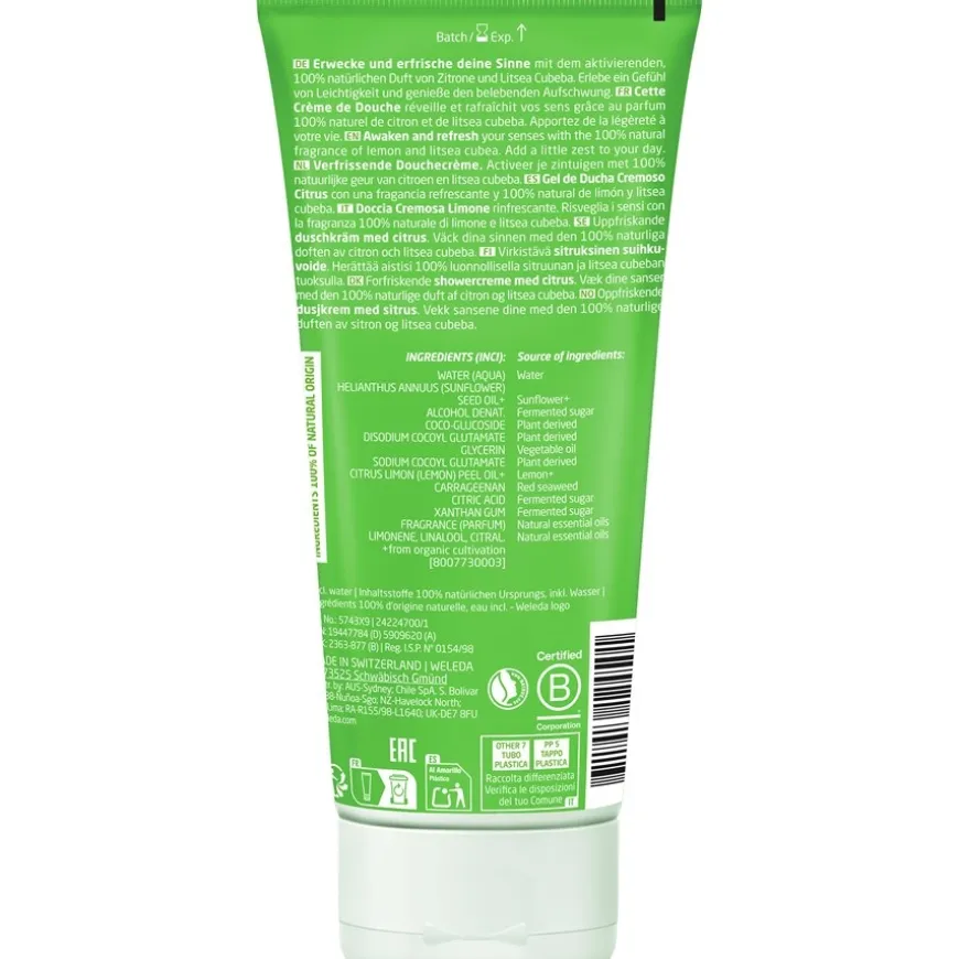 Verfrissende douchecrème Citrus, Wek en verfris je zintuigen. Met 100 % natuurlijke geuren