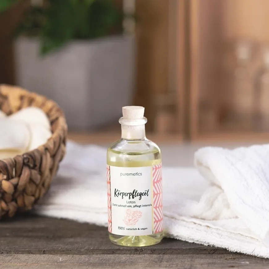 Verzorgende body oil Lotos