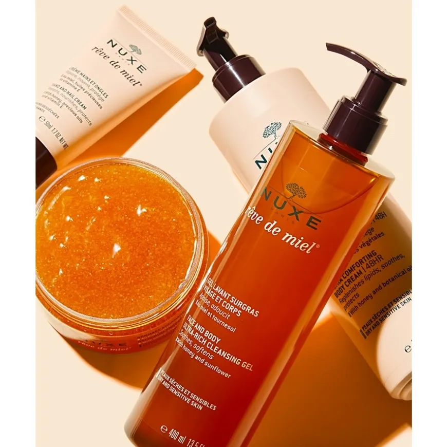 Voedende reinigingsgel voor gezicht en lichaam, Rêve de Miel