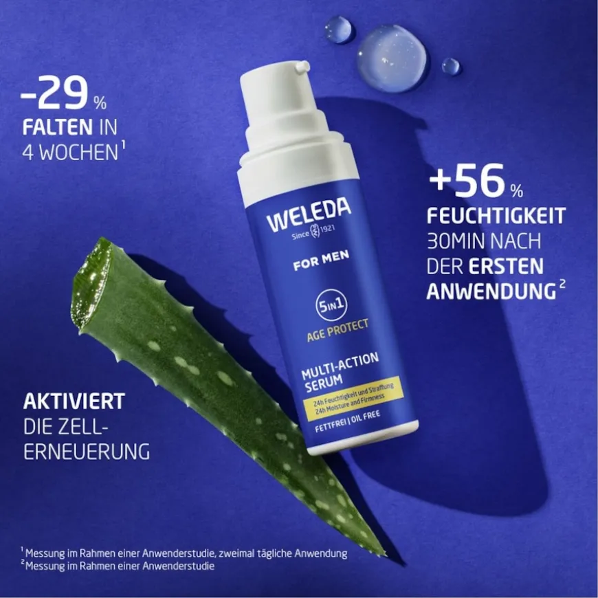 Voor mannen 5in1 Multi-Action Serum, Voor 24 uur hydratatie en een stevige huid
