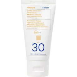 Yoghurt getinte zonnebrandcrème voor het gezicht SPF30