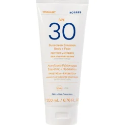 Yoghurt zonbeschermingsemulsie voor lichaam en gezicht SPF30